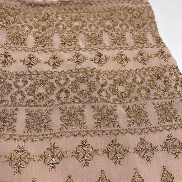 Sundance Harlow Dress Fairy Romantic Feminine Gold Embroidery Party Boho Date - Picture 8 of 15